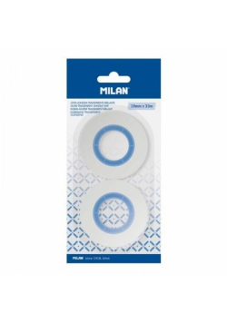 Taśma przezroczysta 19mm x 33m 2 szt MILAN