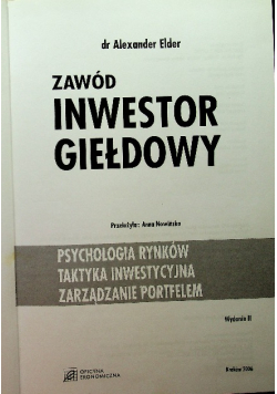 Zawód inwestor giełdowy