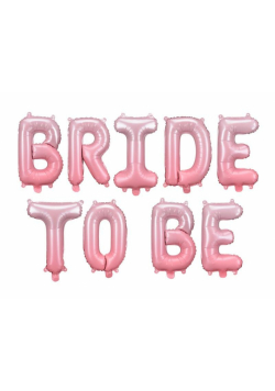 Balon foliowy Bride to be różowy 350x45cm