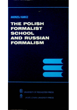 The Polish formalist school and Russian formalism