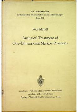 Analytical treatment of one dimensional markov processes