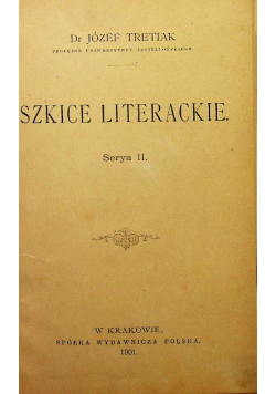 Szkice literackie 1901 r
