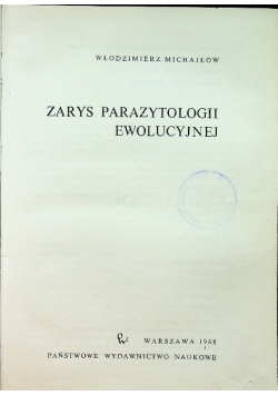 Zarys parazytologii ewolucyjnej