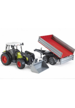 Traktor Claas Nectis 267F z ładowarką i przyczepą