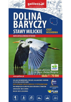 Mapa - Dolina Baryczy, część wschodnia 1:70 000