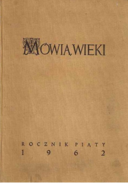 Mówią Wieki Cały Rocznik 1962
