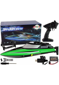 Motorówka R/C 2,4G zielona 20-25 km/h