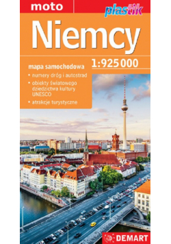 Niemcy 1:750 000 mapa samochodowa plastik