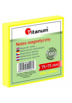 Notes elektorstatyczny 75x75mm 100K żółty