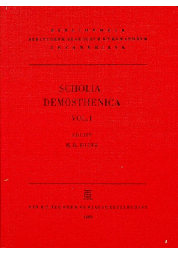 Scholia Demosthenica vol I