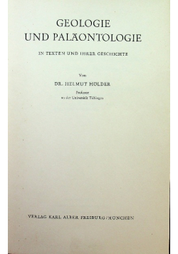 Geologie und Palaontologie in Texten und ihrer Geschichte