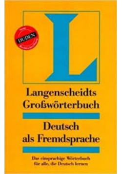 Langenscheidts Growrterbuch Deutsch als Fremdsprahe