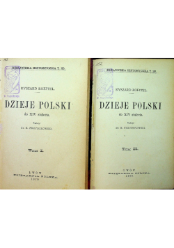 Dzieje Polski Tom I i II 1879 r