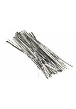 Druciki w plastiku srebrne 18cm 50szt