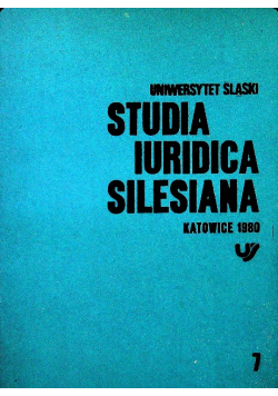 Studia Iuridica Silesiana 7
