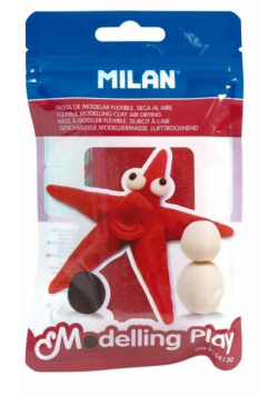 Modelina AIR-DRY samoutwardzalna 100g czerwona