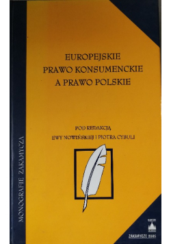 Europejskie prawo konsumenckie a prawo polskie