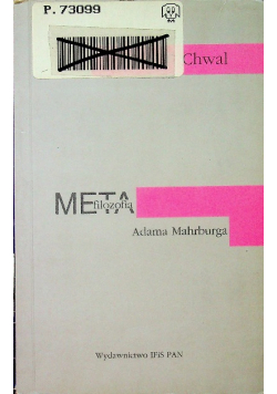Metafilozofia Adama Mahrburga