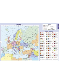 Mapa Europy. Podkładka na biurko