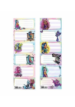 Naklejki na zeszyt Monster High (25szt)
