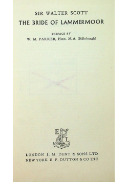 The Bride of Lammermoor