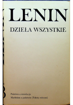 Lenin Dzieła Wszystkie Tom 33