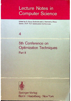 5th conference on optimization techniques part II