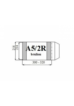 Okładka brulion regulowana A5/2R (25szt) D&D