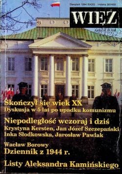 Skończył się wiek XX Niepodległość wczoraj i dziś Dziennik z 1944 r nr 8 rok 1944