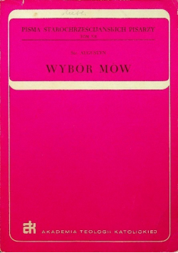 Święty Augustyn Wybór Mów
