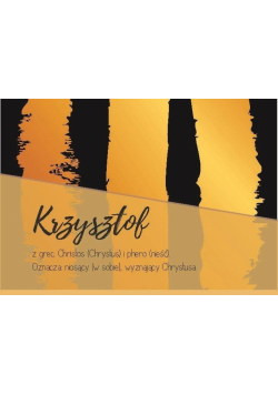 Magnes Imiona - Krzysztof