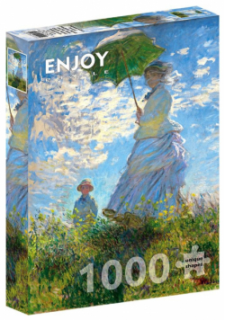 Puzzle 1000 Kobieta z parasolem, Claude Monet