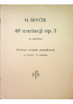40 wariacji op 3 na skrzypce