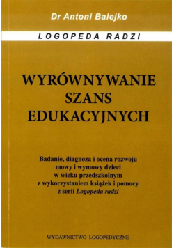 Wyrównywanie szans edukacyjnych - metodyka diagnoz