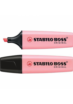 Zakreślacz Boss pastelowy różowy (10szt) STABILO