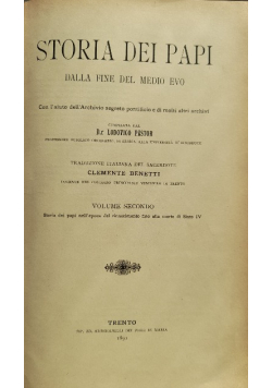 Storia Dei Papi Dalla Fine Del Medio Evo 1891 r