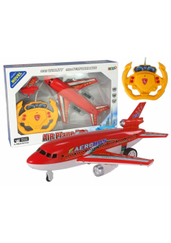 Samolot czerwony R/C 40 Mhz ze światłami