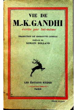 Vie de M - K Gandhi