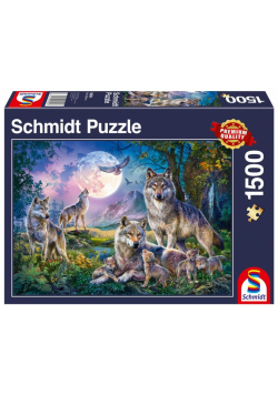Puzzle PQ 1500 Rodzina wilków G3