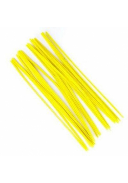 Druciki kreatywne żółte 30cm 25szt