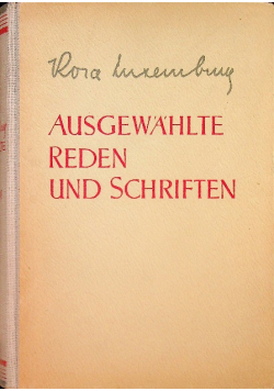 Rosa Luxemburg Ausgewahlte Reden und Schriften Band II