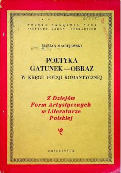 Poetka gatunek obraz w Kręgu poezji romantycznej
