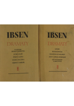 Ibsen Dramaty Tom 1 i 2