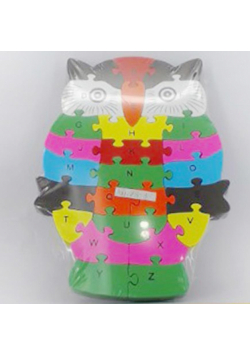 Puzzle drewniane Sowa