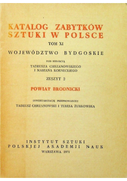 Katalog zabytków sztuki w Polsce tom XI zeszyt 2