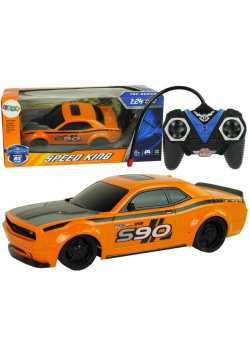 Auto sportowe 1:24 zdalnie sterowane pomarańczowe