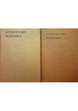 Literatura rosyjska tom I i II
