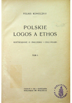Polskie logos a ethos tom I i II 1921 r.