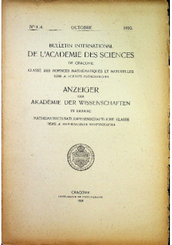 Bulletin international de l academie des sciences 8A 1910 r.