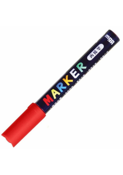 Marker akrylowy 1-2 mm czerwony M&G